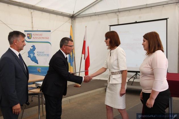 Od lewej Józef Jodłowski, Krzysztof Ślęzak oraz Wioletta i Ewelina Rączy. Fot.  Monika Konopka