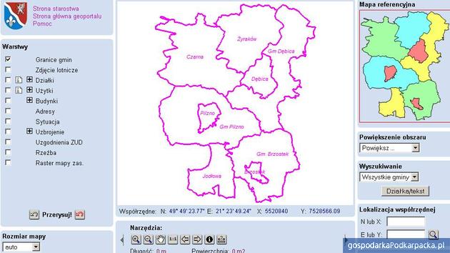 Starostwo Powiatowe w Dębicy uruchomiło Geoportal