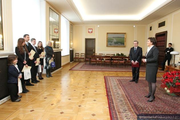 Przyjęcie gratulacji w gabinecie marszałek Sejmu