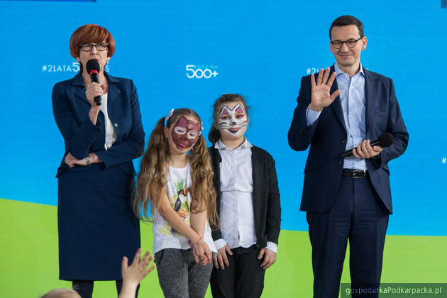 Premier Morawiecki na Podkarpaciu podsumował program 500+