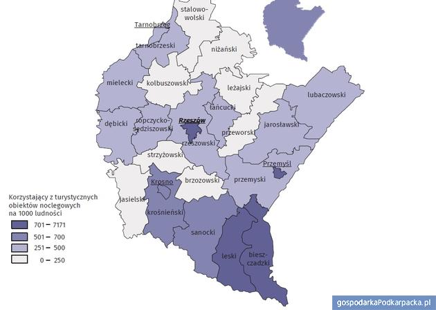 Turystyka w województwie podkarpackim w 2017 r.