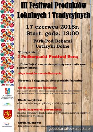 III Festiwal Produktów Lokalnych i Tradycyjnych oraz I Podkarpacki Festiwal Sera