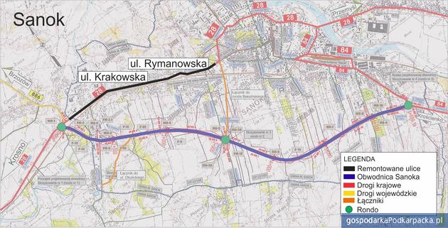 Remont ulic Krakowskiej i Rymanowskiej w Sanoku. Umowa podpisana