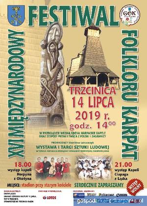 XVI Międzynarodowy Festiwal Folkloru Karpat w Trzcinicy