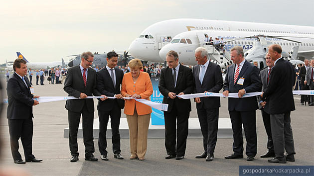 Otwarcie targów z udziałem Angeli Merkel, Waldemara Pawlaka, fot. ILA Berlin Air Show