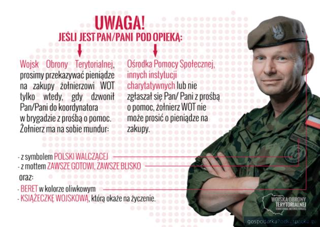 Uwaga! Oszustwa na „żołnierza WOT”