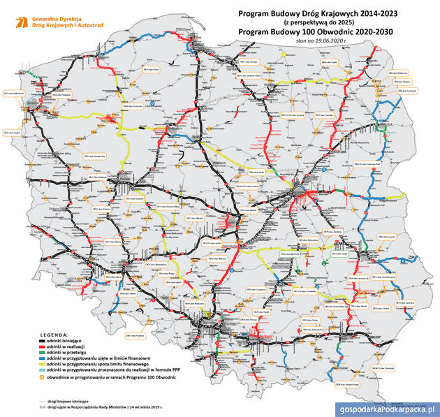 Ponad połowa zadań z Programu budowy 100 obwodnic skierowana do realizacji. W tym cztery na Podkarpaciu 