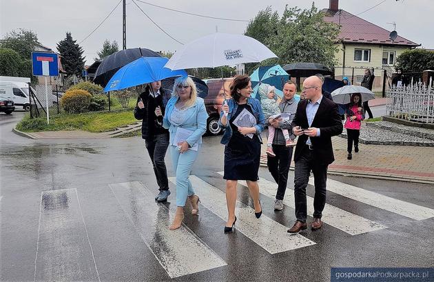 Ewa Leniart na osiedlu Staromieście