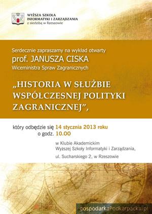 Wiceminister Janusz Cisek na WSIiZ