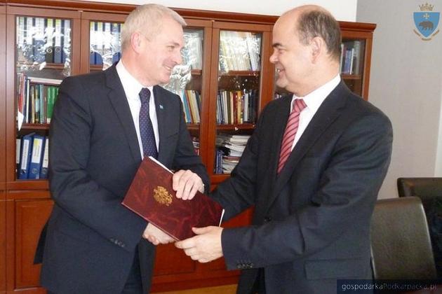 Od lewej prezydent Robert Choma i prezes Samorządowej Polski Jacek Janiszewski. Fot. archiwum