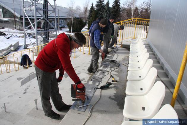 Prace na mieleckim stadionie Fot. UM Mielec