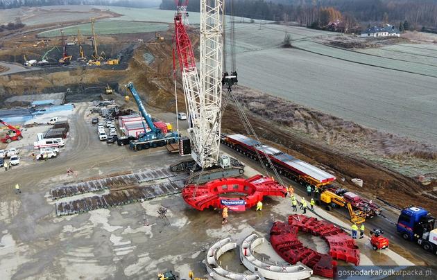 Maszyn TBM do drążenia tunelu drogi S19 już w Babicy