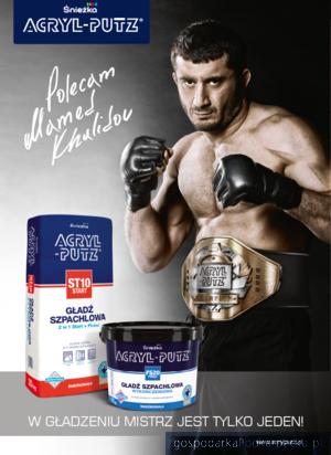 Mamed Khalidov w kampanii Śnieżka Acryl-Putz