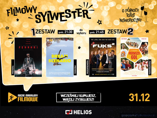 Filmowy Sylwester w Heliosie