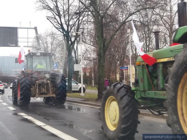 Manifestacja rolników w Rzeszowie 9 lutego 2024