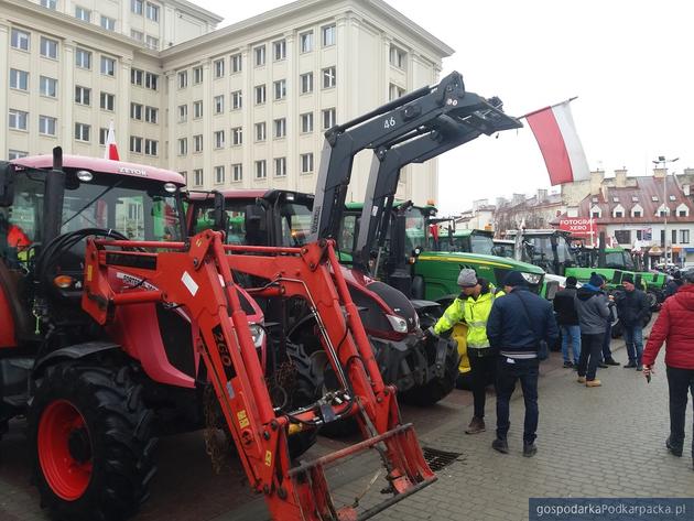 Manifestacja rolników w Rzeszowie 9 lutego 2024