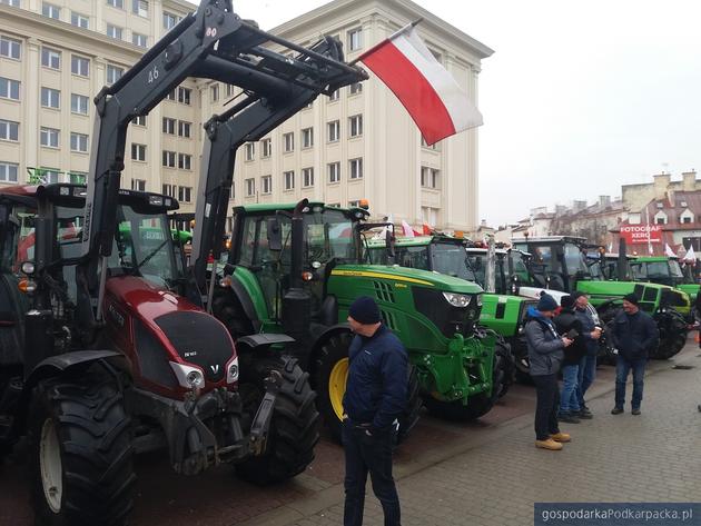 Manifestacja rolników w Rzeszowie 9 lutego 2024