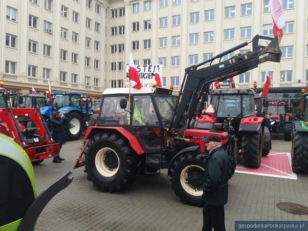 Manifestacja rolników w Rzeszowie 9 lutego 2024