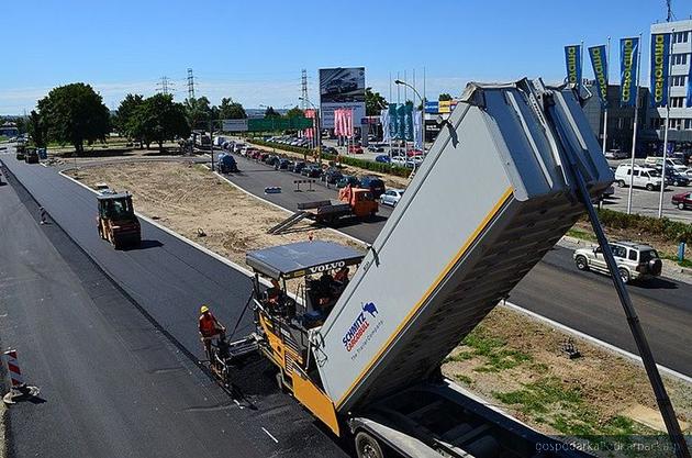 Prace na alei Rejtana. Fot. transport.erzeszow.pl