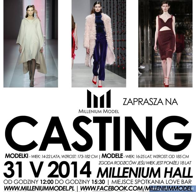 Casting do agencji Millenium Model