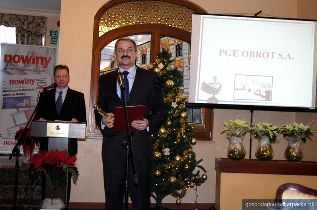 Statuetkę Lider Regionu odebrał Jacek Szydło, wiceprezes PGE Obrót S.A., Fot. Archiwum